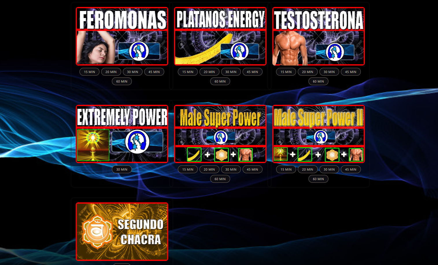 Panel real de Binaural Power Male Version